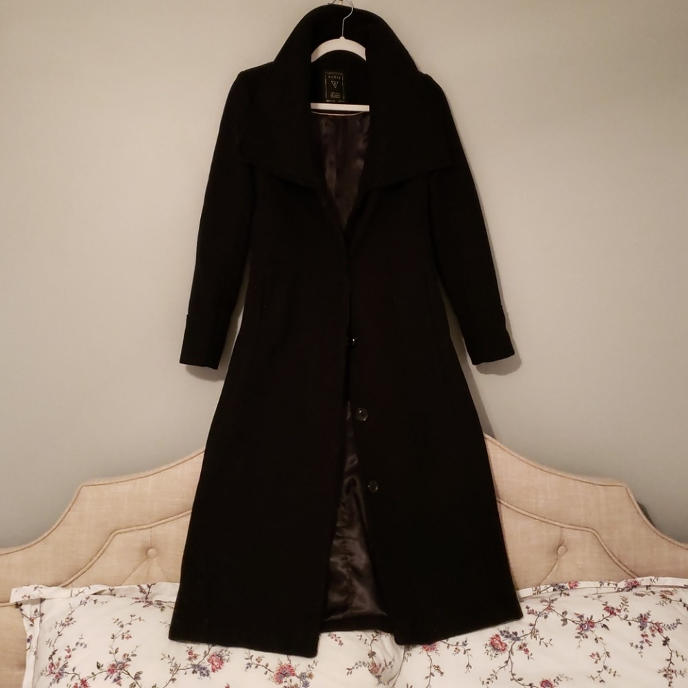 Black GUESS Long Trench Coat